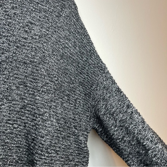 J Jill Pure Jill Women's Pullover Knit Sweater Crew Neck Cotton Nylon Gray Sz M - Picture 3 of 10